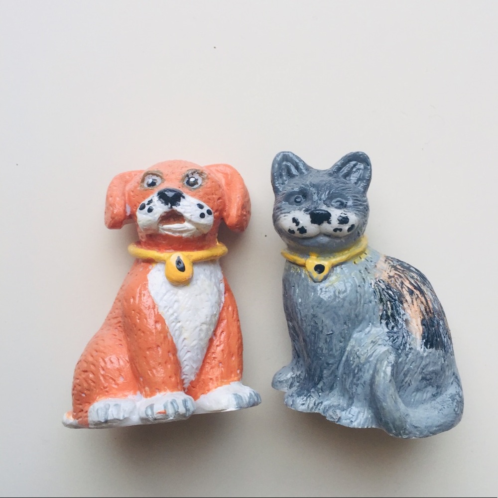 *Final sale* Hand-Painted Dog and Cat Figures